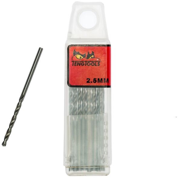 Wiertło Teng Tools Wiertło kręte krótkie 2,5 mm (10 szt.) DBX025