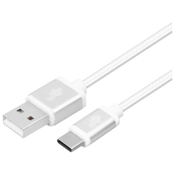 Kabel USB TB Print USB-A - USB-C 2 m Srebrny (AKTBXKUCSBA200V)