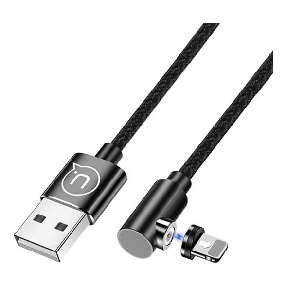 Kabel USB Usams USB-A - Lightning 1 m Czarny (63288)