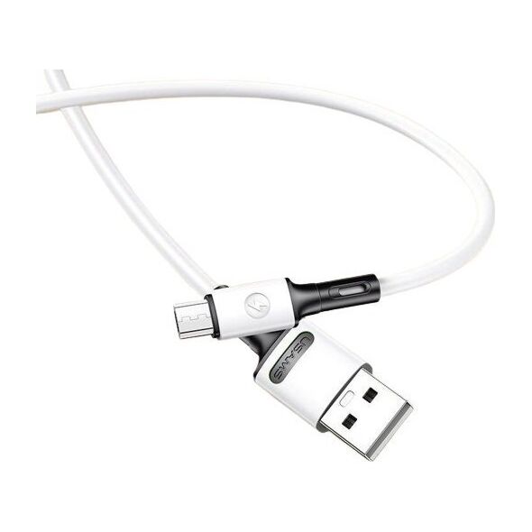 Kabel USB Usams USB-A - microUSB 1 m Biały (69869-uniw)