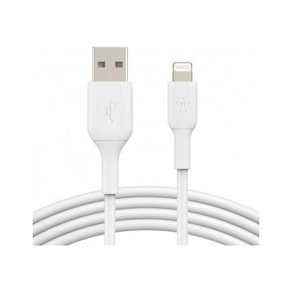 Kabel USB Belkin USB-A - Lightning 1 m Biały (CAA001BT1MWH)