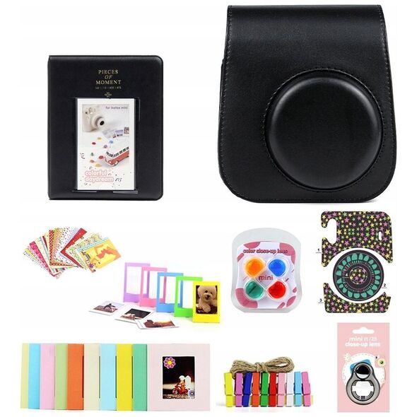 Pokrowiec LoveInstant Zestaw 8w1 Instax Mini 11 Czarny