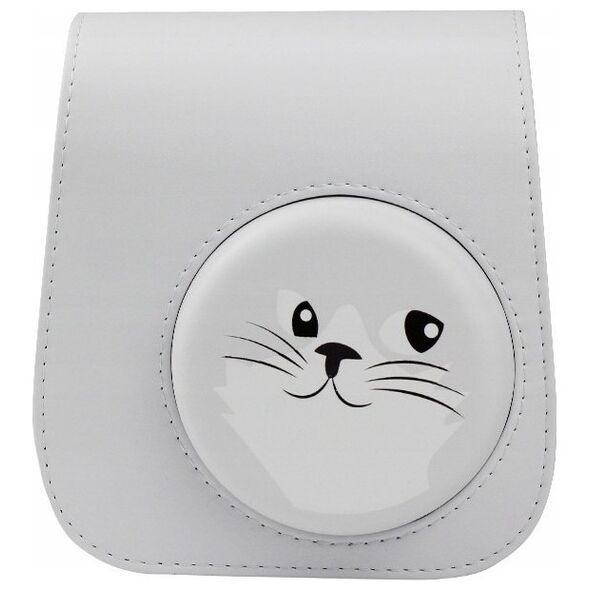 Pokrowiec LoveInstant Futerał Etui Pokrowiec Do Fujifilm Instax Mini 11 Kotek Szary