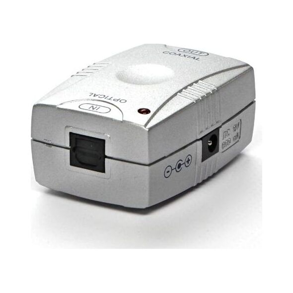 Adapter AV Red Fighter Toslink - RCA (Cinch) srebrny