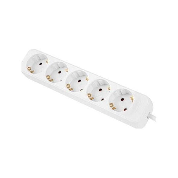 Lanberg Przedłużacz 3m biały 5x 230V Schuko