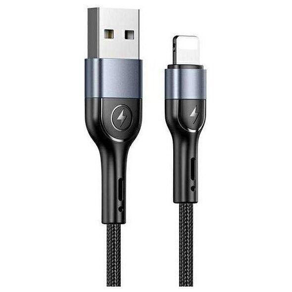 Kabel USB Usams USB-A - Lightning 1 m Czarny (SJ448ZJ01)