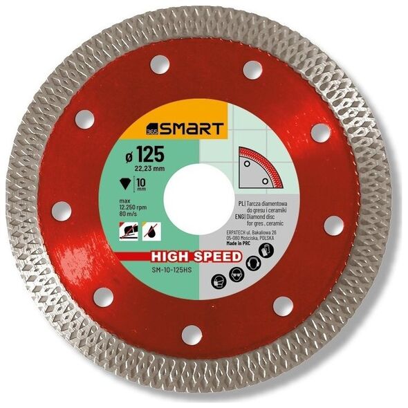 Smart tarcza diamentowa high speed 125mm SM-10-125HS