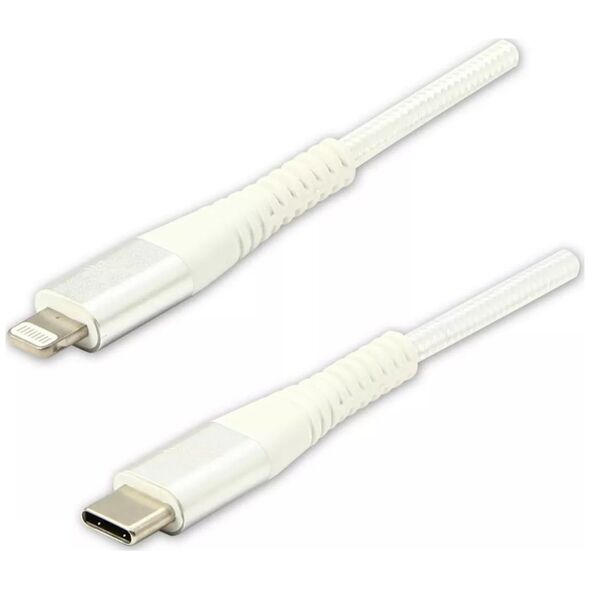 Kabel USB Logo USB-C - Lightning 2 m Biały