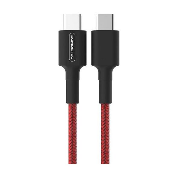 Kabel USB Somostel USB-C - USB-C 1 m Czerwony (28858)