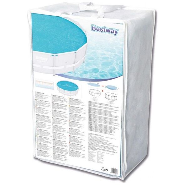 Bestway Pokrywa solarna do basenu stelaż 427 cm (58252)