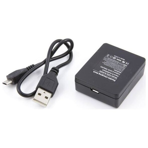 Ładowarka do aparatu Xrec Ładowarka 2x PodwÓjna Usb Do Kamer Sjcam Sj4000 / Sj5000 / Sj6000