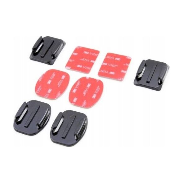 Xrec Mocowania Nalepiane 4szt. 3m Do Gopro Hero 7 6 5 4 3+ 3 2 / Sjcam
