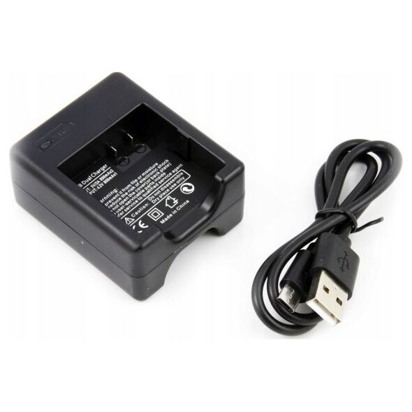 Xrec Podwójna Ładowarka Usb Do Baterii / Akumulatora Do Kamer Xiaomi Yi 2