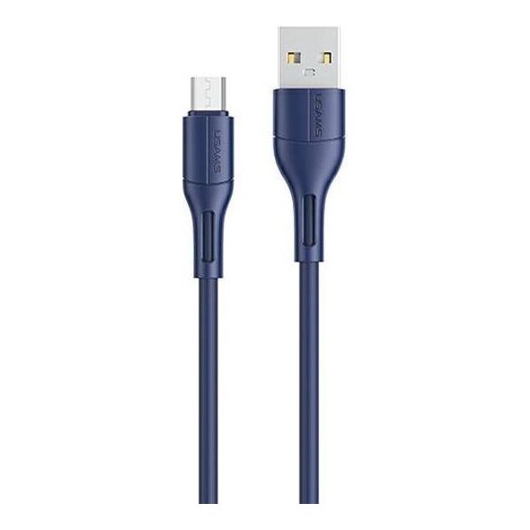 Kabel USB Usams USB-A - microUSB 1 m Niebieski (SJ502USB03)