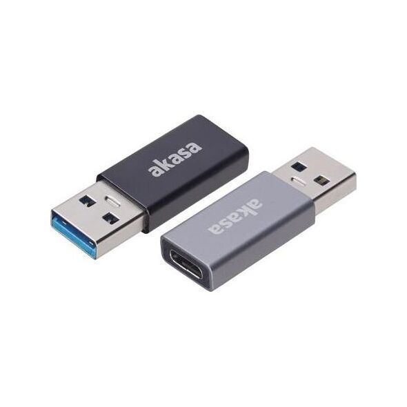 Adapter USB Akasa USB-C - USB Czarny  (AK-CBUB61-KT02)