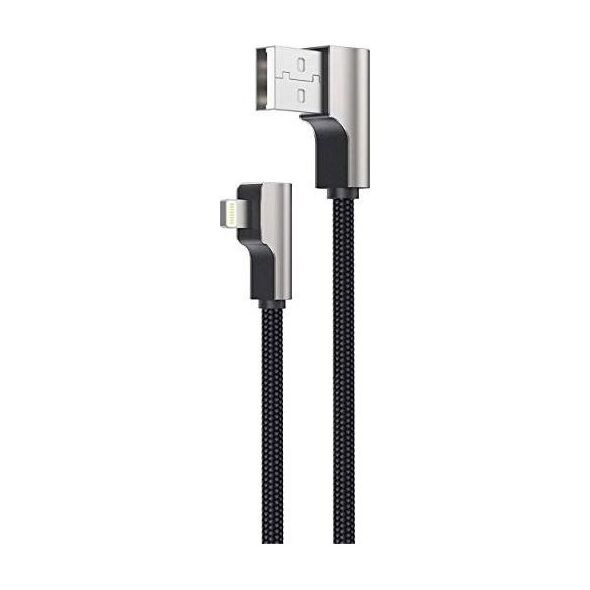 Kabel USB Aukey USB-A - Lightning 2 m Czarny (CB-AL01 BLACK)