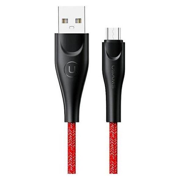 Kabel USB Usams USB-A - microUSB 2 m Czerwony (6958444983578)