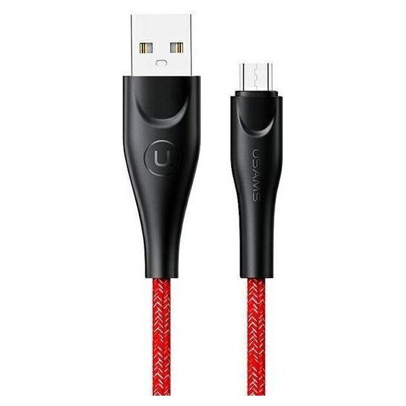 Kabel USB Usams USB-A - microUSB 3 m Czerwony (6958444983639)