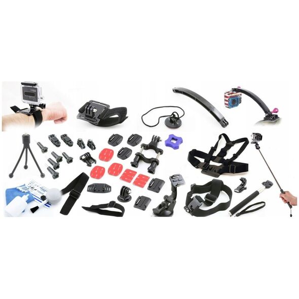 Xrec Zestaw Xxl Akcesoria Do Gopro Go Pro Hero 7 6 5 4 3+ 3 2 1