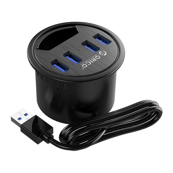 HUB USB Orico biurkowy USB 3.1 Gen1 4x USB A (DESK-4U-BK-BP)
