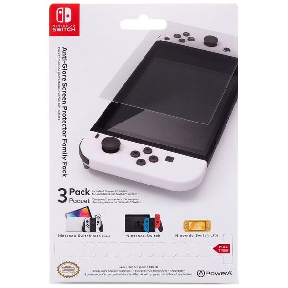 PowerA Zestaw folii ochronnych na ekran do Nintendo Switch (NSAC0006-01)