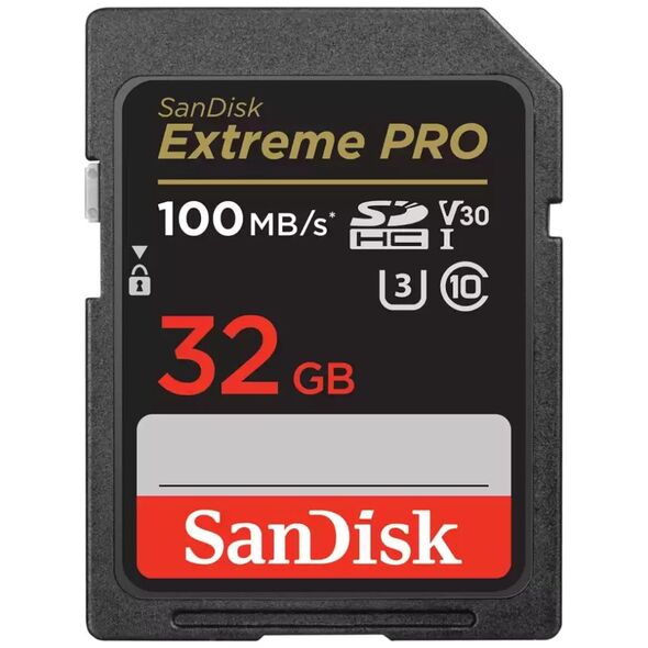 Karta SanDisk Extreme PRO SDHC 32 GB Class 10 UHS-I/U3 V30 (SDSDXXO-032G-GN4IN)