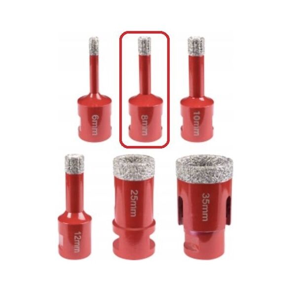 EXPERT 8 mm otwornica diamentowa| m14| max 12000 obr/min [Expert] - 1sz