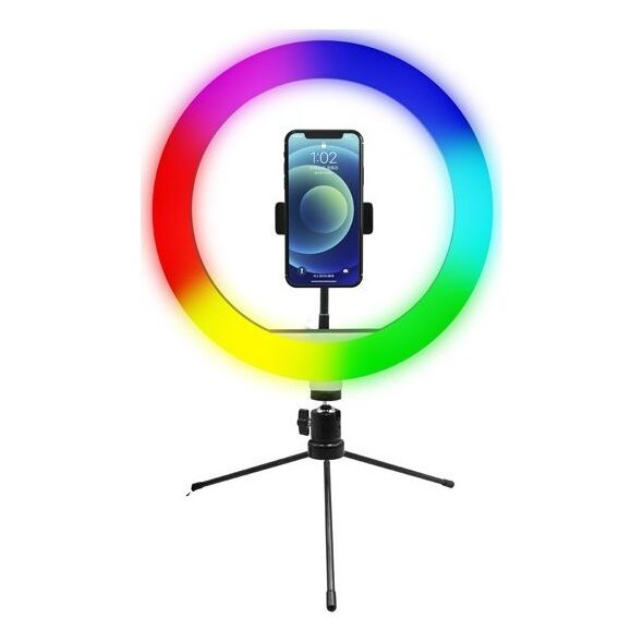 Lampa pierścieniowa Powerton WPRL1RGB 10 ", RGB LED
