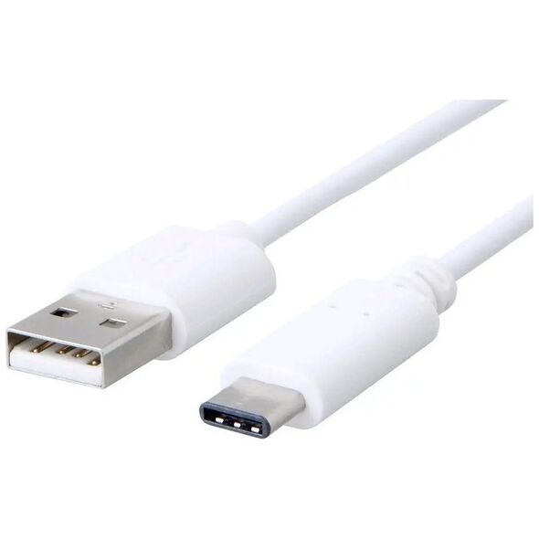 Kabel USB C-Tech USB-A - USB-C 1 m Biały (CB-USB2C-10W)