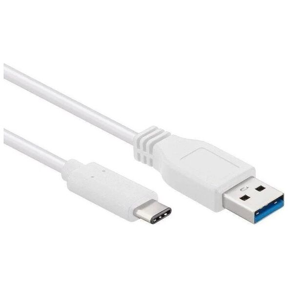 Kabel USB PremiumCord USB-A - USB-C 3 m Biały (ku31ck3w)