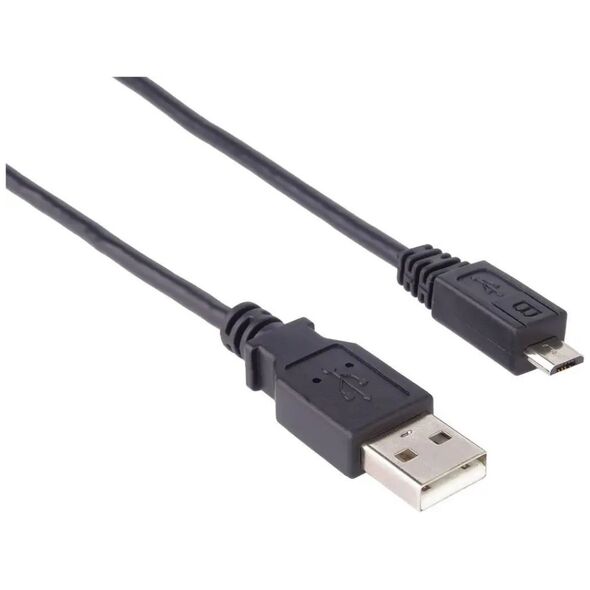 Kabel USB PremiumCord USB-A - micro-B 0.5 m Czarny (ku2m02f)