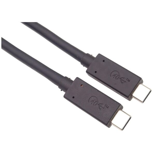 Kabel USB PremiumCord USB-C - USB-C 0.8 m Czarny (ku4cx08bk)