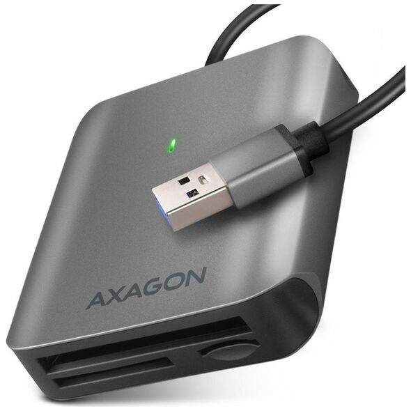 Czytnik Axagon AXAGON CRE-S3, USB-A 3.2 Gen 1 - czytnik kart SUPERSPEED, 3-slot & lun SD/microSD/CF, obsługa UHS-II