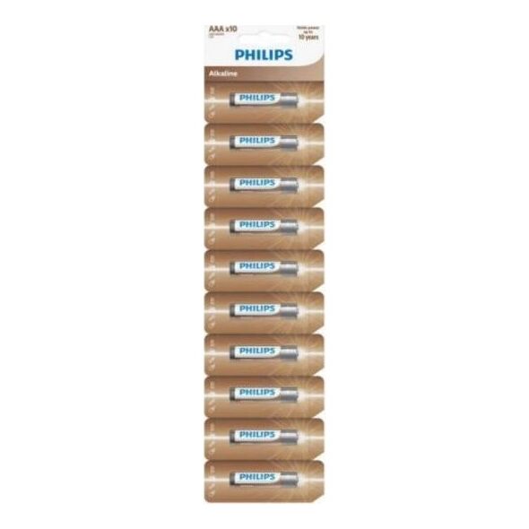 Philips BATERIA PHILIPS AAA LR03 10SZT ALKALINE