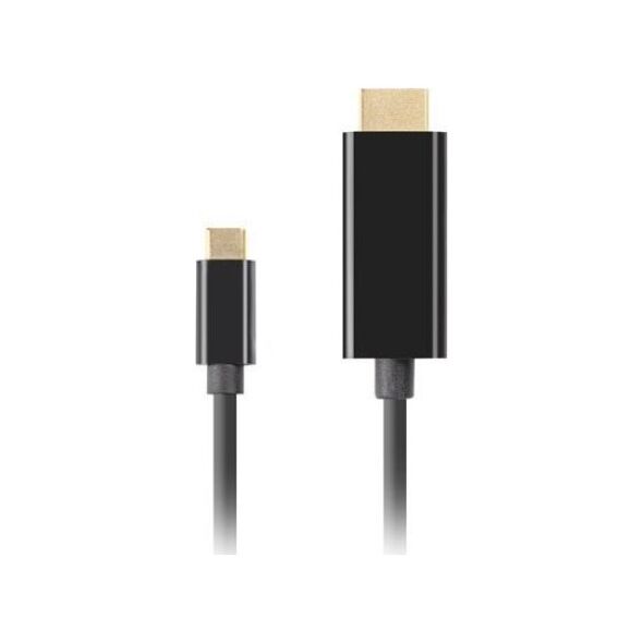 Kabel USB Lanberg USB-C - HDMI 3 m Czarny (CA-CMHD-10CU-0030-BK)