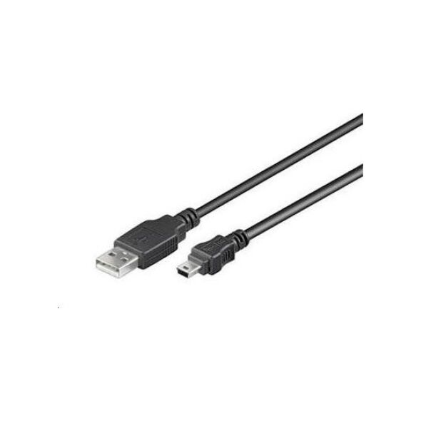 Kabel USB PremiumCord USB-A - miniUSB Czarny (ku2m02a)
