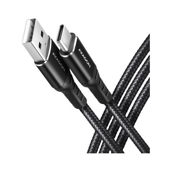 Kabel USB Axagon USB-A - USB-C 1.5 m Czarny (BUCM-AM15AB)