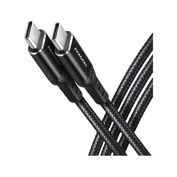 Kabel USB Axagon USB-C - USB-C 2 m Czarny (BUCM-CM20AB)