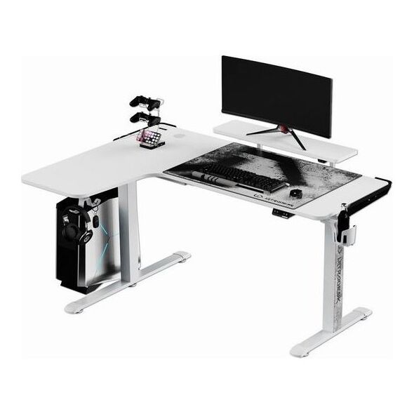 Biurko Ultradesk Winger Białe 155 cmx111 cm