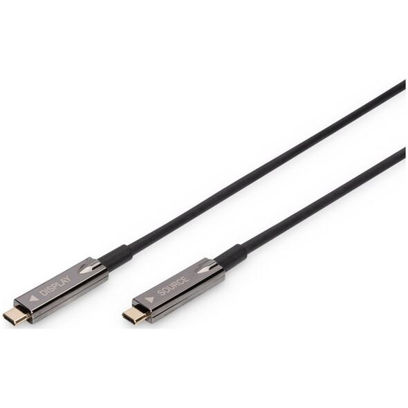 Kabel USB Digitus USB-C - USB-C 10 m Czarny (AK-330160-100-S)