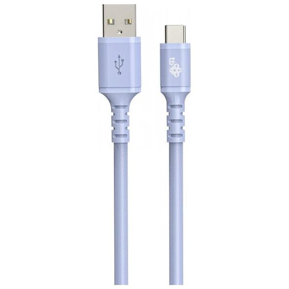 Kabel USB TB Print USB-A - USB-C 1 m Fioletowy (AKTBXKUCMISI10F)
