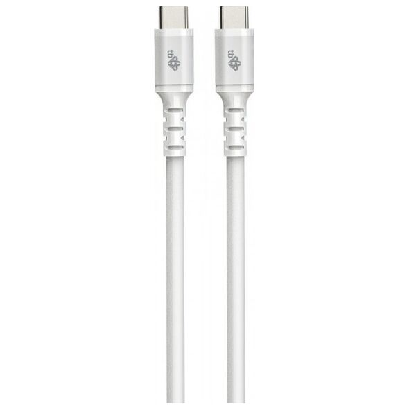Kabel USB TB Print USB-C - USB-C 2 m Biały (AKTBXKUCC2SI20W)