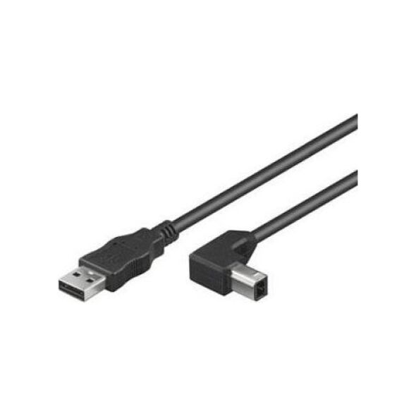 Kabel USB PremiumCord USB-A - USB-B 1 m Czarny (ku2ab1-90)