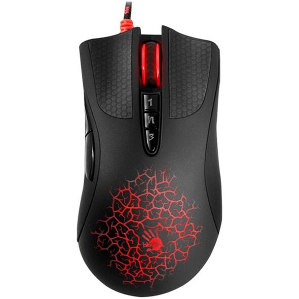 Mysz A4Tech A4Tech Mysz Bloody A90A Blazing, 6200DPI, optyczna, 8kl., przewodowa USB, czarna, do gry, V-Track, CORE3