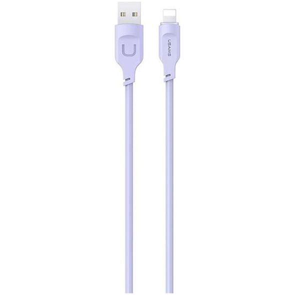 Kabel USB Usams USB-A - Lightning 1.2 m Fioletowo-różowy (brak)