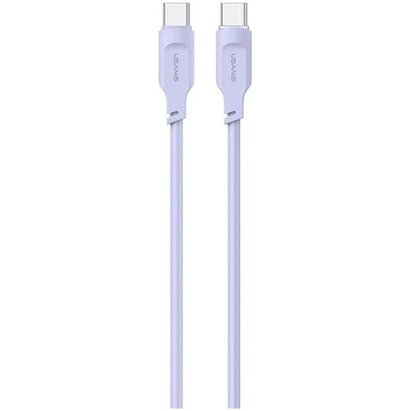 Kabel USB Usams USB-C - USB-C 1.2 m Fioletowy (brak)
