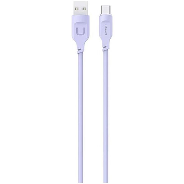Kabel USB Usams USB-A - USB-C 1.2 m Fioletowy (brak)