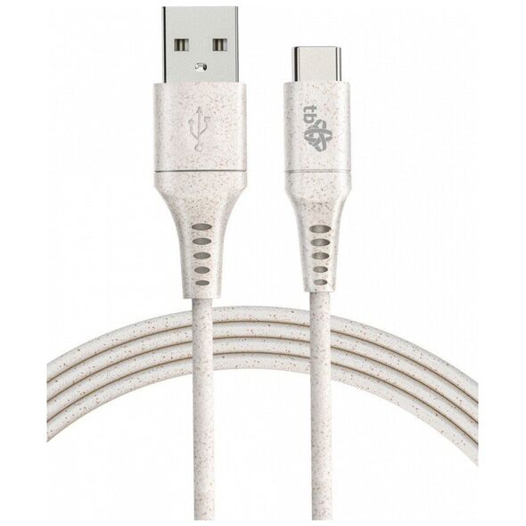 Kabel USB TB Print USB-A - USB-C 1 m Beżowy (AKTBXKUC3A10EKO)