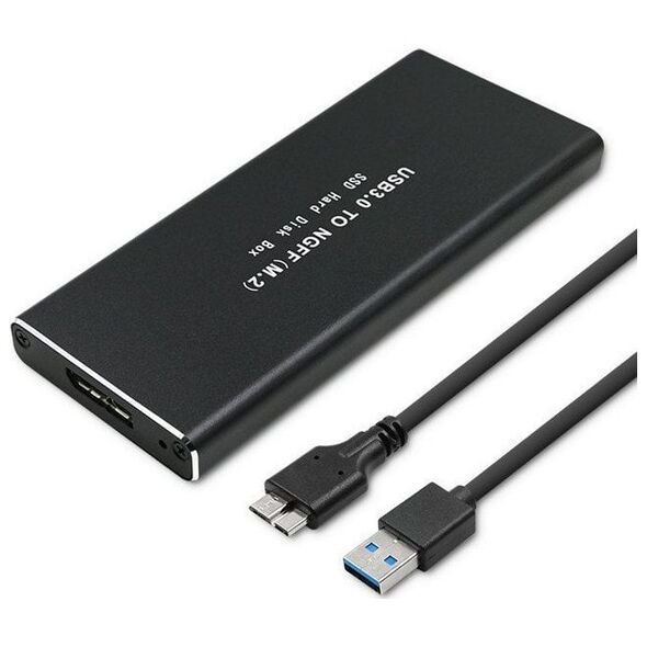 Kieszeń Qoltec Obudowa | kieszeń do dysków SSD M.2 SATA | NGFF | USB 3.0