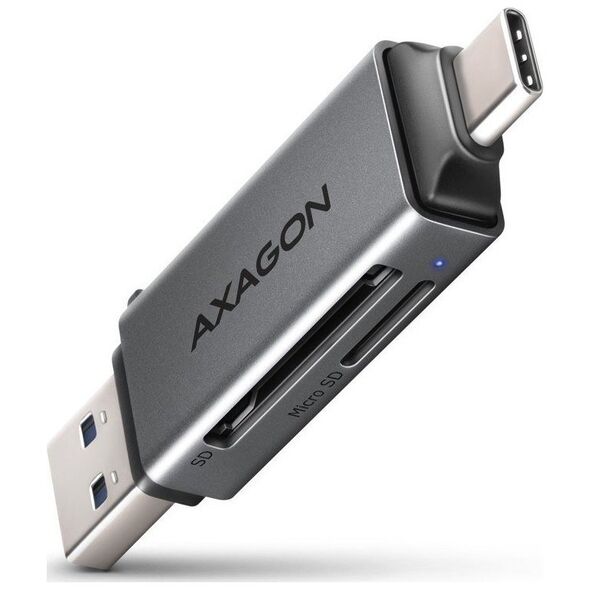 Czytnik Axagon kart zewnętrzny USB 3.2 Gen 1 Type-C + Type-A SD/microSD